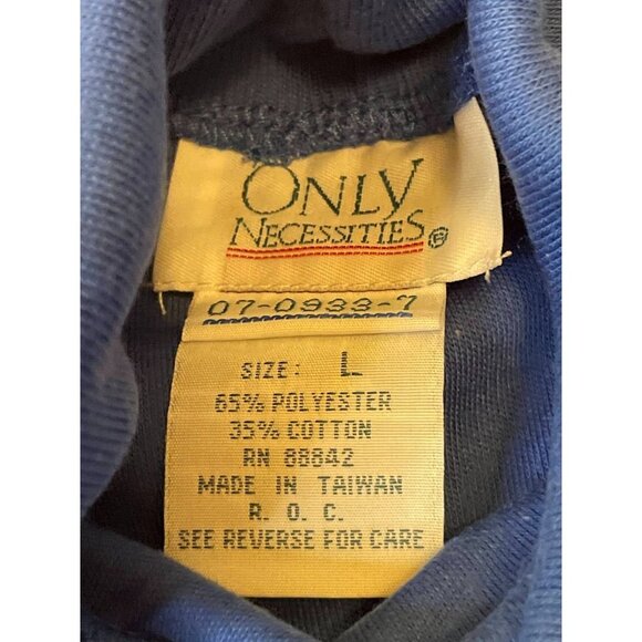 NWOT Only Necessities Women's Plus L 18-20 Long Sleeve Bright Cobalt Turtleneck - Picture 4 of 5